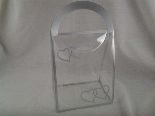 Clear wedding thank you box,  10 in pack,  14x11cm