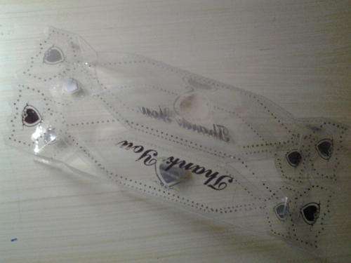 Clear candy shape wedding thank you box, 12 in pack,  19cm