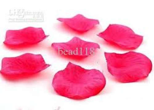 wedding pink rose material petals