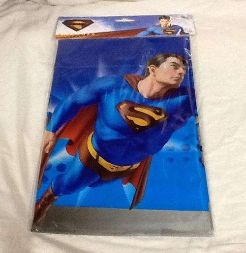 Superman kids party plastic tablecover 120x180cm