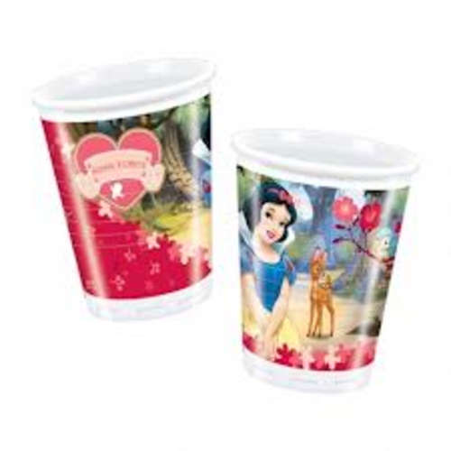 snow white kids party plastic cups / glasses (10 in pack)