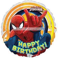 45cm spiderman kids party Foil Balloon xl, was R40 now R20