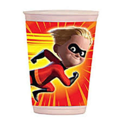 incredibles kids party plastic cups / glasses (10)