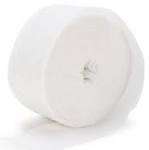 6 Streamers , 2.5cm - white
