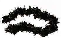 Feather boa necklace black +-2m