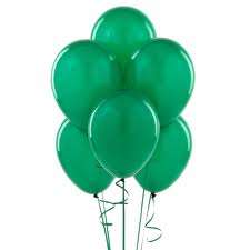 Helium quality balloon 10 in pack green