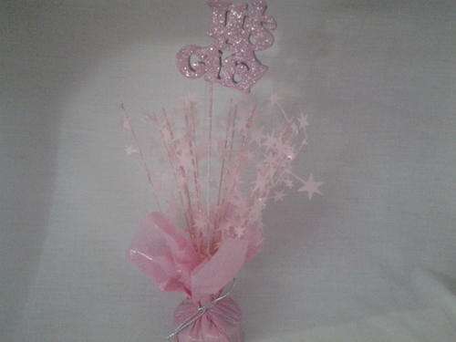 Table foil weight with stars great for center piece for babyshower