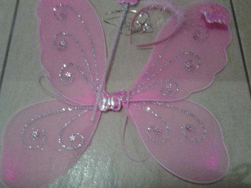 Fairy wings dress up, includes wand and aliceband