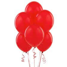 Helium quality balloon 10 in pack red