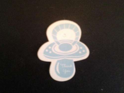 Dummy thank you card 25 in pack, baby shower, it is a  boy