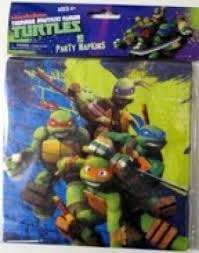 Teenage mutant ninja turtles kids party serviettes (12)