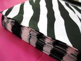 zebra print design party paper serviettes (10 in pack)