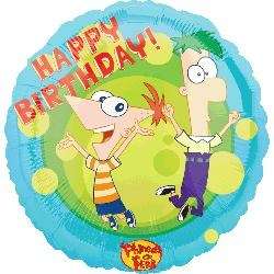 43cm Phineas and ferb kids party  Foil Balloon xl, was R38 now R20