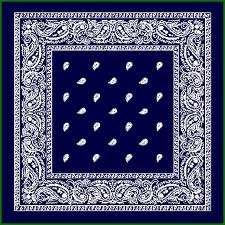 Dark blue headband / bandana / neckscarf