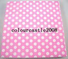 Polka dot party paper serviettes (20 in pack) - pink