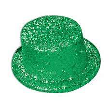 Dress up glitter hat green