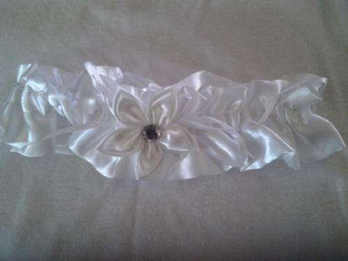 wedding satin garter