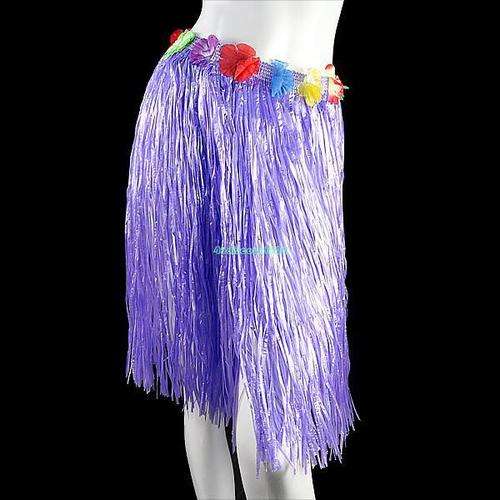 Hawaiian skirt for adult lady - purple