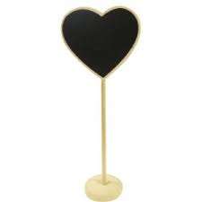 Wedding chalk board sign on stand, set of 12, was R150 now R80