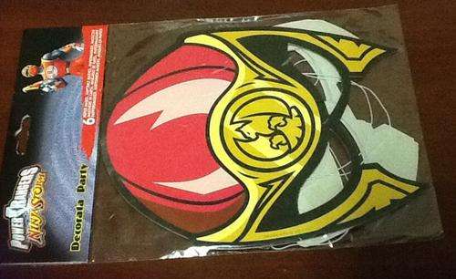 Power ranger ninja storm paper masks kids party (6 in pack)