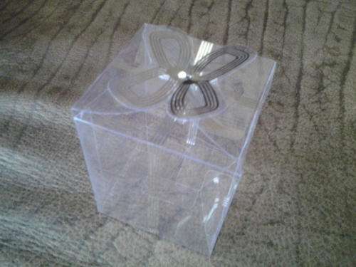 Clear wedding thank you box, 10 in pack 6.5x8x6.5cm, 10 per pack