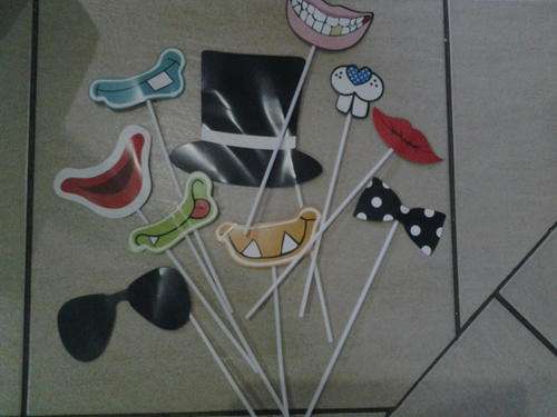 Photo props on sticks