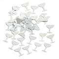 Wine glasses table confetti