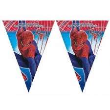 Spiderman flag banner - kids party