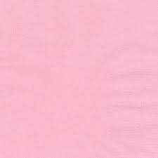 light Pink paper serviettes (20)