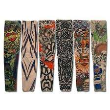 Tattoo sleeve arm, looks real, slips on - send various design, half arm