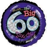 43cm oh no its my birthday 60th party  Foil Balloon xl