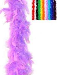 Feather boa necklace purple +-2m