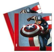 Marvel avengers captain america kids party serviettes (20)