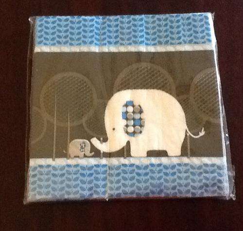 Blue elephant party serviettes (20) ( babyshower)