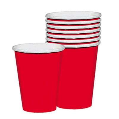 Red paper cups, 10 per pack