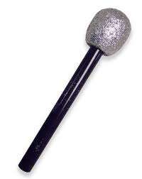 Rock n roll glitter toy microphone perfect for parties or concerts