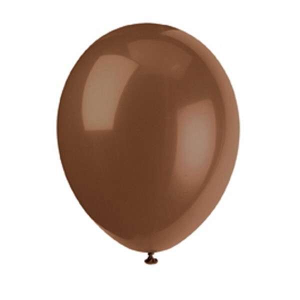 Helium quality balloon 12 in pack brown