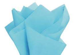 Tissue paper - 10 sheets per pack - sheets 20inx26in - light blue