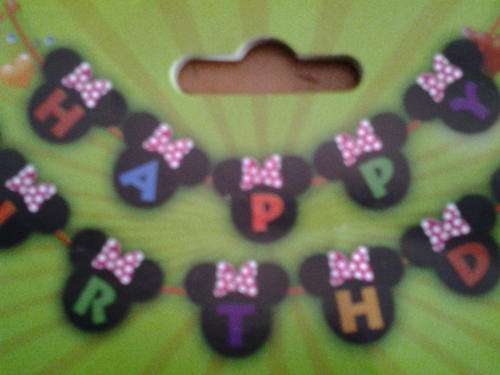 Mickey mouse kids party banner