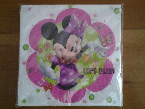 Minnie mouse kids party serviettes (20)