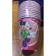 Minnie mouse red paper cups / glasses (10)