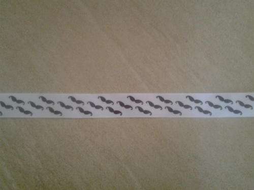 Moustache ribbon, 2cm, 30m