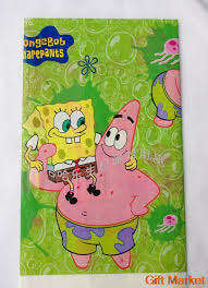 Spongebob plastic table cover - kids party