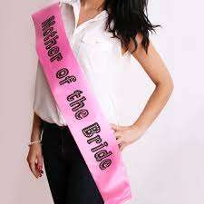 Mother of the Bride Sash