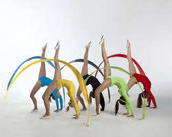 Gymnastic colour ribbon, lime green, perfect for revue