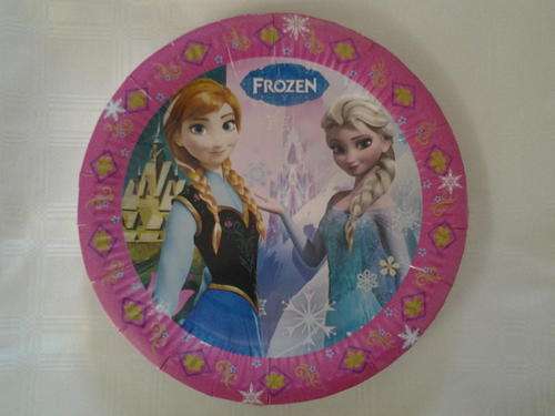 Frozen party paper plates (10 in pack)