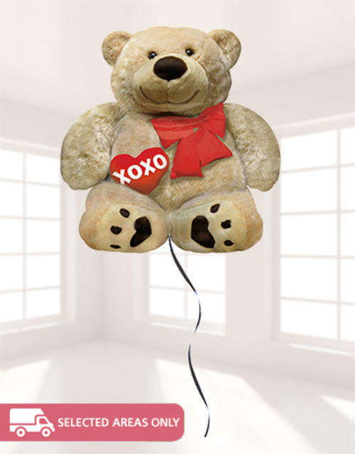 Cudly bear lovehelium foil balloon. 71x69cm, was R70 now R55