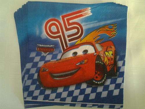 McQueen cars party paper serviettes (20 in pack)