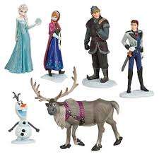 Frozen figurine set of 6 -  9cm - can work as caketopper