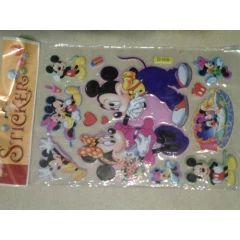 Mickey and Minnie mouse puffy sticker sheet